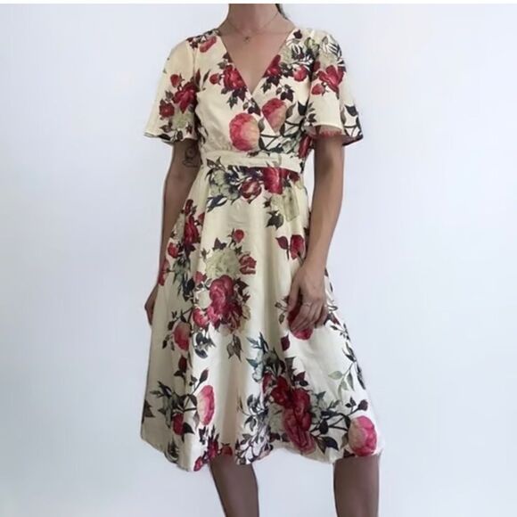 ModCloth floral dress size 1X - Picture 1 of 5